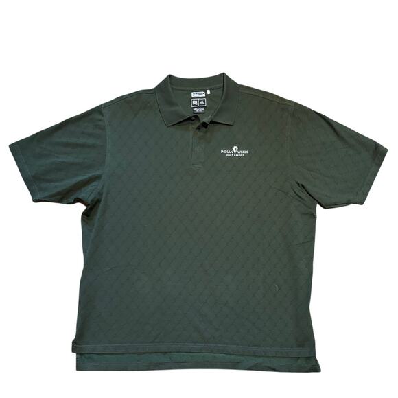 Men's Adidas Green Golf Shirt, Indian Wells, Size XL, EUC - Picture 1 of 3